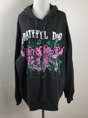 Grateful Dead Charcoal Grey Hoodie xl